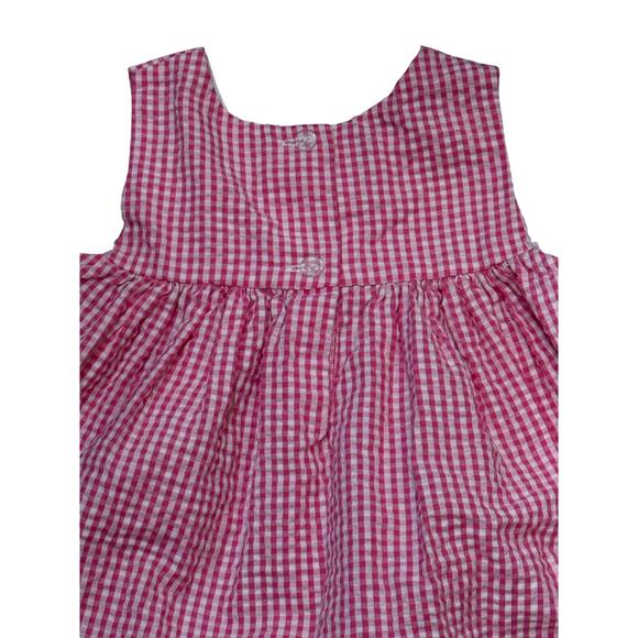 Rare Editions Whale Dress 24 Months Pink Gingham Seersucker Summer Baby Outfit - Picture 4 of 8